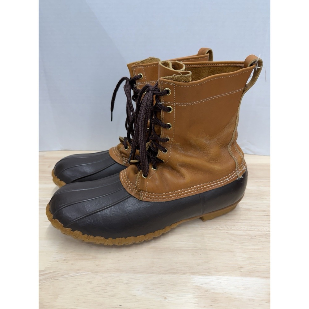 Vintage LL Bean Boots Maine Hunting Shoe Men's Size 13 Wide High Top USA Outdoor